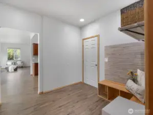 Located just off the attached 2-car garage, this space makes it easy to keep the home organized.