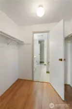Primary walk in closet