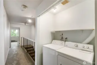 Washer & Dryer included! Located upstairs for convience.