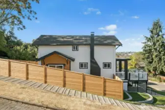 Digital wood fence render for reference