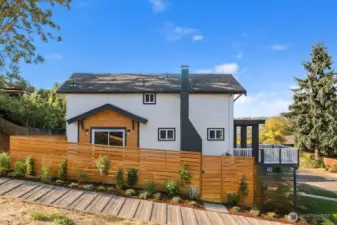 Digital wood fence render for reference