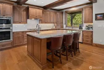 island with seating