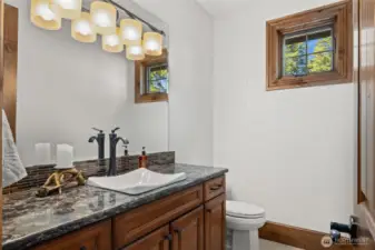 main floor powder room