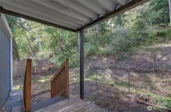 Back door deck