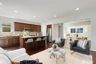 Open concept floorplan makes entertaining easy.