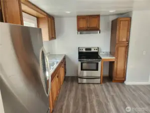 View of Kitchen looking towards Stove