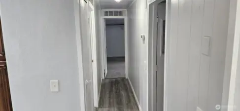 Hallway looking towards Bedroom #2