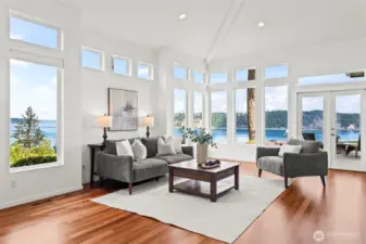 While the ceilings are grand each space feels intimate, and the ever changing views, always exciting!