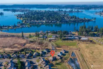 Quiet Water is located across from Lake Tapps and Tapps Island.