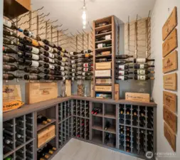 Temperature controlled wine cellar