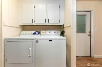 Conveniently located laundry space~