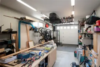 Heated detached shop offers endless possibilities—ideal for projects, storage, or creating your dream workspace.