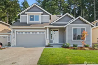 The Cottonwood offers a primary on the main floor plus 3 additional bedrooms, 2.75 bathrooms and 2,736 sq ft of living space.