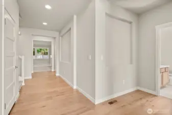 Extensive hardwood floors throughout entry, kitchen and dining room.