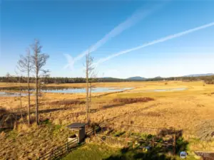 You'll enjoy watching the fog roll over the fields in the early morning and sunsets bursting with color in the evenings.
