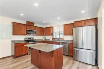 Kitchen with eating space