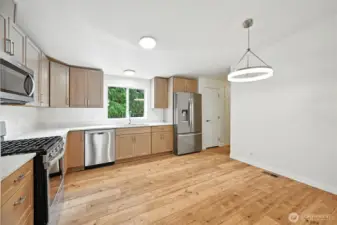 Lots of cabinets and countertops.