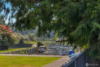 View from guest bedroom and back deck