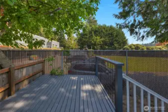 Back deck - door from laundry room to deck...