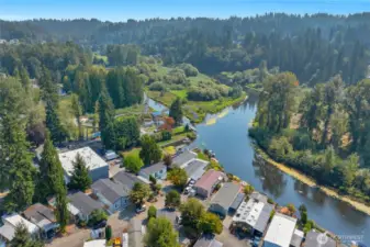 Aerial from more distance showing more of the River...Thank you