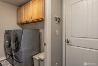 Laundry room on the main floor