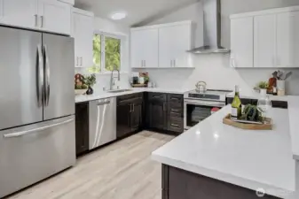 All new stainless appliances.