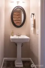 half bath on lower level