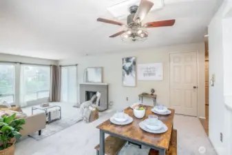 Enjoy the fresh new carpet throughout this space!