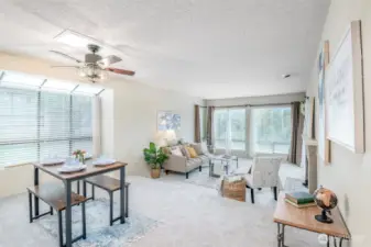 Save on your energy bill and enjoy all of the natural light that fills this home. Added bonus - all windows have window coverings.