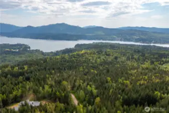 Aerial View from Lot 11 looking towards Lake Whatcom