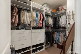 2 Walk in closets.  More storage!!!