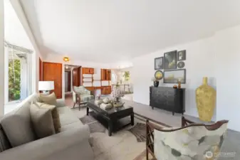 Living Room with Virtual Staging