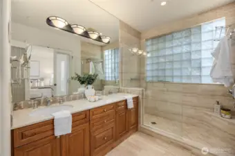 Primary bathroom.