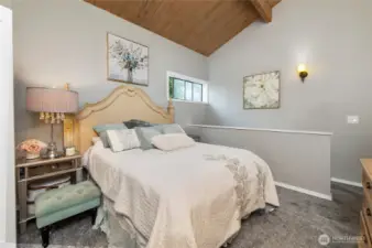 Upper level loft bedroom