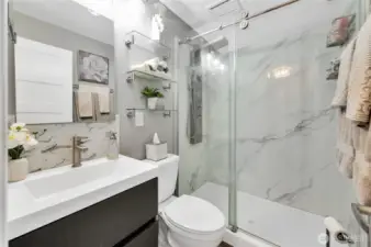 Main level three quarter bathroom