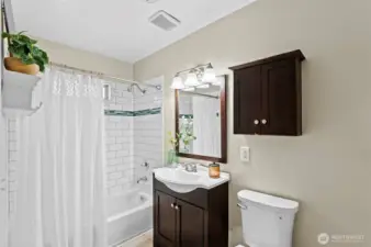 New water heater in 2019 keeps the shower hot! A few bathroom updates too!