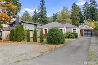 Long driveway, room for an RV or boat, and extra gravel parking in front! It's a dream!