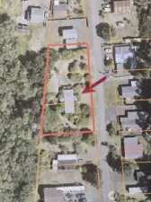 Property sits on on 3 Lots.