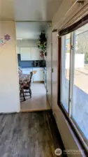 Back window to Kitchen