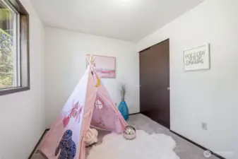 Inviting bedroom providing convenience and versatility.