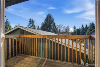 Private deck enhances the comfort and functionality of the primary suite.