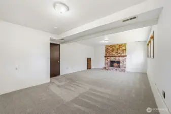 Versatile lower-level living space ready to fit your needs — how would you use this room?