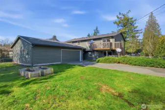 Hard-to-find detached structure enhances usability of the property.