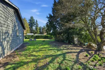 Extra-large lot offering exceptional outdoor space and future potential.