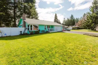 Nice flat grassy yard