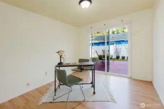 Bedroom #3 being used as office