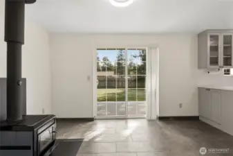 Door out to sunny deck