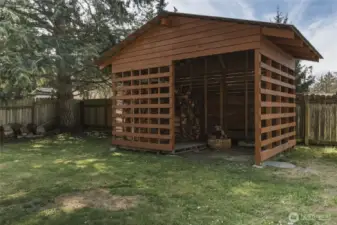 Firewood shed