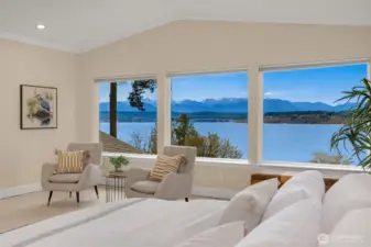 Unreal views from the primary bedroom!