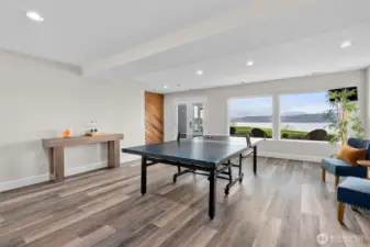 Such a fun space with walkout access.